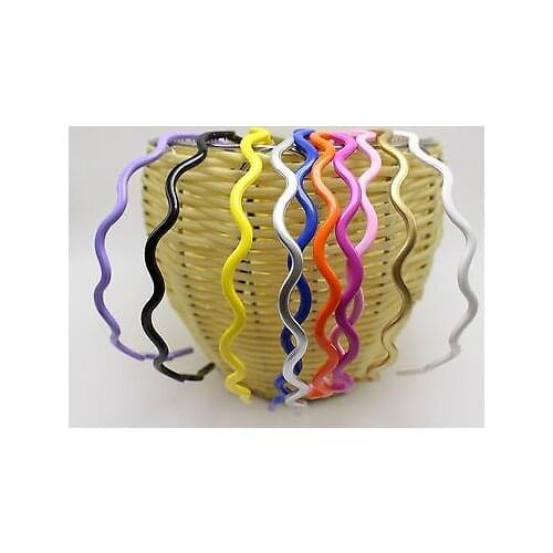 10 Mixed Color Thin Wave Headband Hair band Headpiece Alice Band 4mm