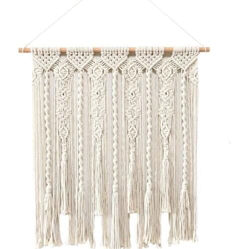 Macrame Wall Hanging Handwoven Bohemian Cotton Rope Boho Tapestry Home Decor Boho Bohemian Woven Tapestry Wall Art