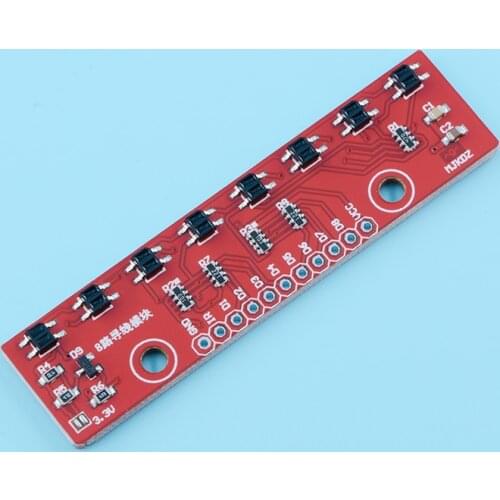 Tracking Module Infrared Detection Sensor Module DIY For Arduino 8-Channel Infrared Detector Hunt Module 8bit Sensor Module