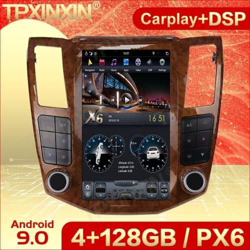 Carplay 2 Din Android 9 Tesla Screen Multimedia For Lexus RX 2004 2005 2006 2007 GPS IPS Navi Audio Radio Vedio Player Head Unit