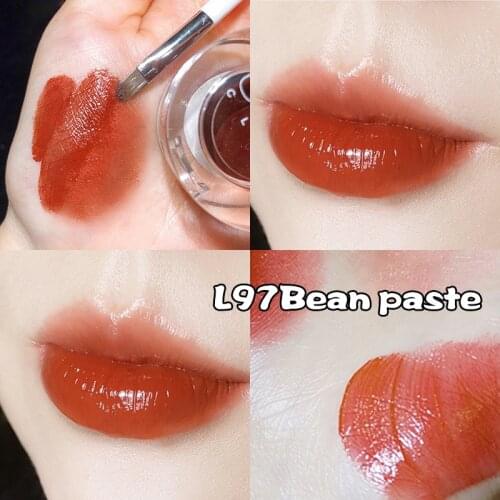 IEIDI Wine Heart Lipstick Canned Lip Mud Lipstick Mirror Lip Glaze Lip Makeup Care