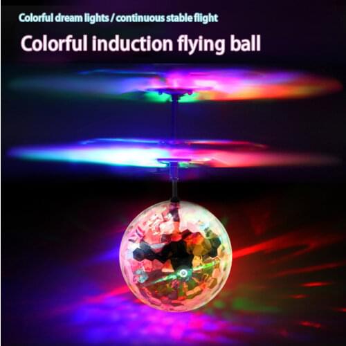 RC Flying Ball Luminous Kids Flight Balls Electronic Infrared Induction Aircraft Remote Control Toys LED Light Mini Helicopter