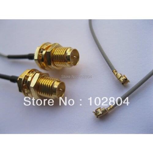 RP-SMA Male Pin Connector to IPX U.FL 1.13 Antenna WiFi Cable 120mm 500 Pcs Per Lot
