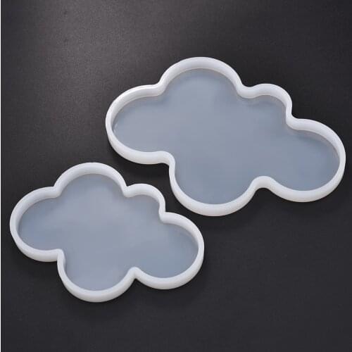 Silicone Molds For Making Coaster Cloud Shape Resin Jewelry Making DIY UV Epoxy Pressed Flower Resin Casting Molds
