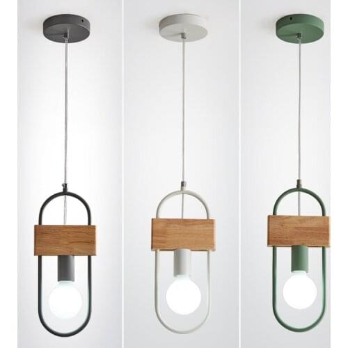 Morden Annular Pendant Lamp Creative Iron Art Light Coffee Shop Bar Desk Bedroom Study Decoration Household Simple Hanging Light