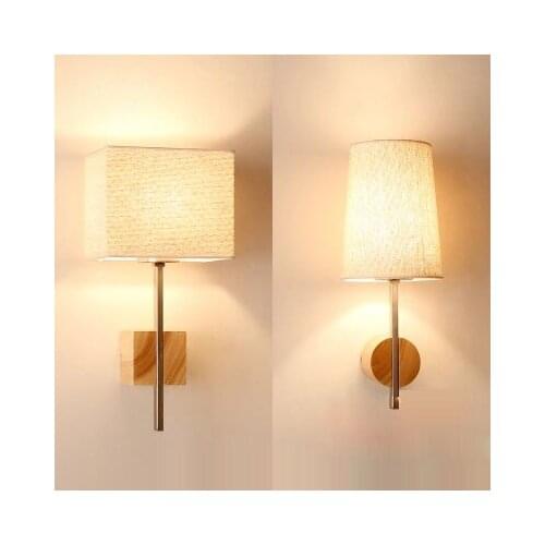 Oak Modern E27 wooden Wall Lamp Lights For Bedroom Home Lighting,Night Wall Sconce solid wooden wall light Luminaria Lamparas