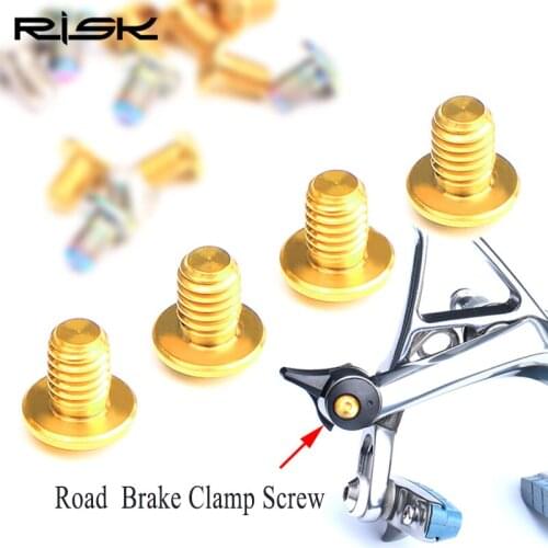 Risk Road Bike C brake Caliper Brake Release Screw Titanium Alloy bolts Bike C Brake Clamp Fixed Screw Fine Adjustment Bolts