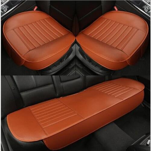 Universele autostoelbescherming Padkussen Ademend Pu-leer Auto voor- en achterbankbekleding