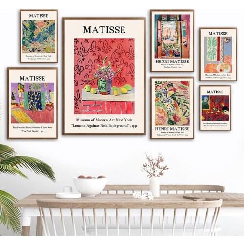 Henri Matisse Vintage Abstract Landscap Wall Art Canvas Painting Nordic Posters And Prints Wall Pictures For Living Room Decor