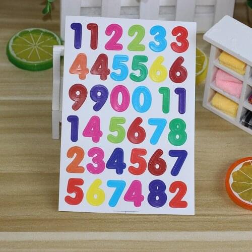 10 sheets/pack Number Stickers Digits Stickers Scrapbooking Decoration Digital Sticker Photo Album Decor Planner Decals Kids Toy