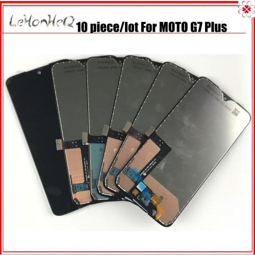 10 piece/lot LCD For Motorola Moto G7 Plus LCD Display Touch Screen Digitizer Assembly For MOTO G7 Plus LCDS