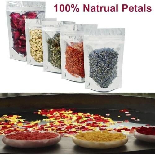 100% Natural Petals For Bath Spa Massage Rose Jasmine Lavender Artemisiae Argyi Safflower Carthamus Dry Flower Body Foot Bath