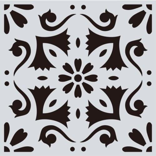 15*15 DIY Craft Layering mandala Stencils For Wall Painting Scrapbooking Album Decorative Paper Cards spray painting tools