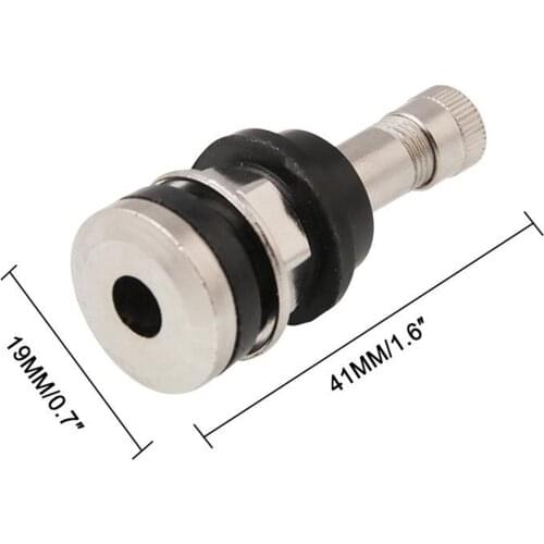 25x CHROME TR416 Metal Valve Stems for .453" & .625" Rim Holes Long 1 1/2 "