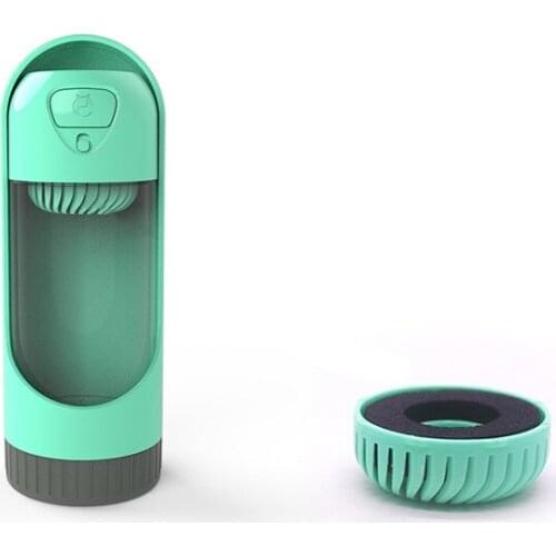 300 ml outdoor water bottle pet dog cat feeder pet dispenser dog supplies plastic drinking bowl with filter