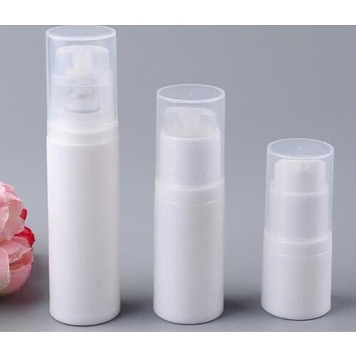 5ml 10ml 15ml PP press pump emulsion bottle empty lotion bottles travel refillable container
