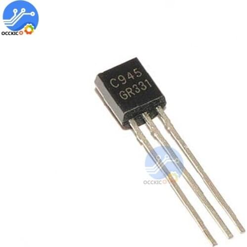 50pcs/set Transistor Assortment Kit C945 transistor PNP/NPN transistors Straight Insert