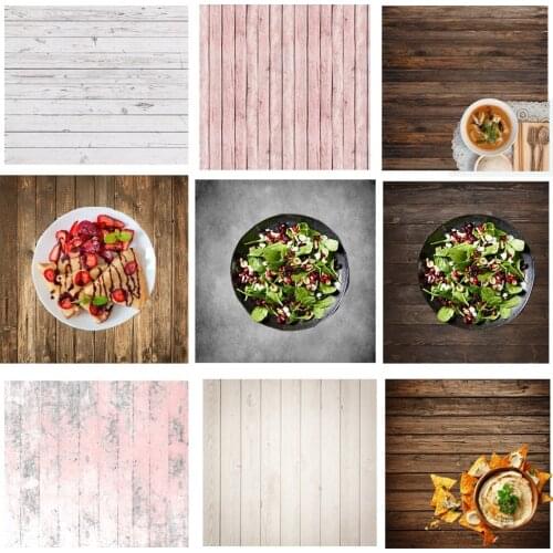 BEIPOTO 60x60cm Retro Wood Board Texture Backdrop Photography Background Food Photo Studio Video Photographic Backgrounds Props
