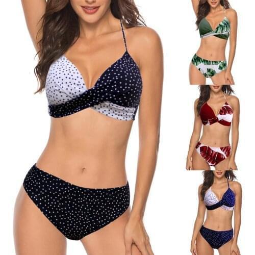 Bikini 2021 Swimsuit Womens Padded Push-up Bra Bikini Set Swimsuit Bathing Suit women Swimwear Beachwear bathing suit купальник