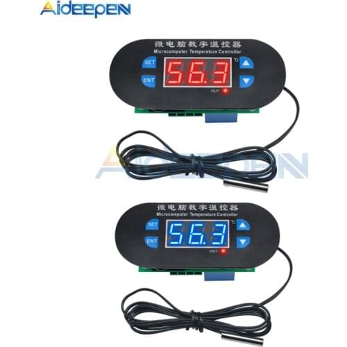 DC 12V W1308 LED Digital Thermostat Temperature Controller Sensor Meter 10K NTC Waterproof Sensor For Fridge Freezer Incubator