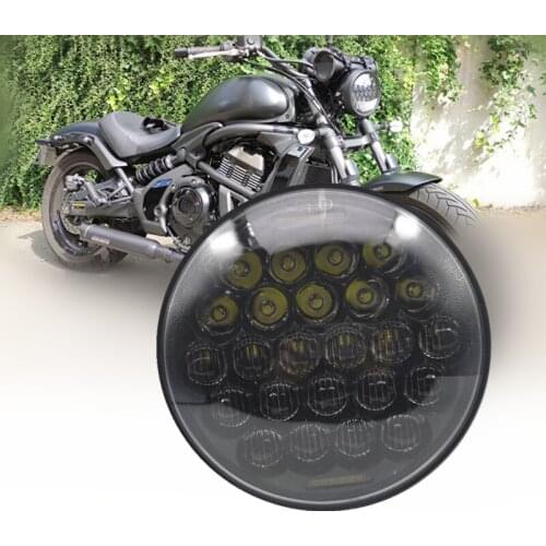 For Harley Led 5-3/4" 5.75" DRL Halo Projection Moto Headlight For Harley Sporster XL 1200 883 Dyna Glide Fat Bob Street Bob