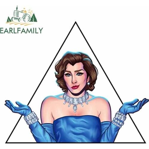 EARLFAMILY 13cm x 11.2cm For The Math of Love Triangles Vinyl Material Car Sticker Bumper Decal Personality Creative Decoration