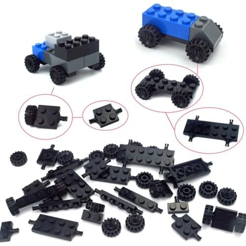 Racing Car MOC parts Building Blocks City Classic Cars Wheel Shaft Plate high-tech Accessories Compatible all brands Bricks