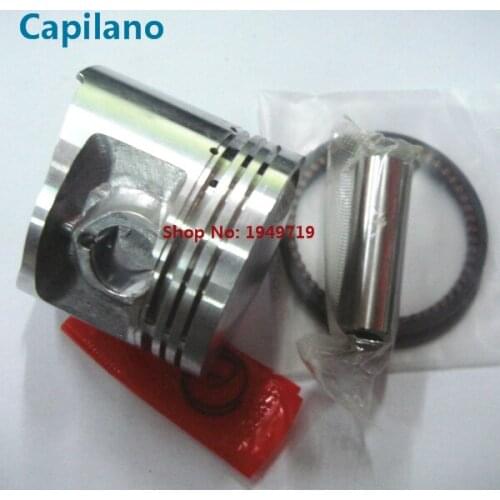 Motorcycle piston kit CG125 diameter 56.5mm with gold color Mag-titanium piston ring 15mm pin for Honda CG 125 parts 125CC