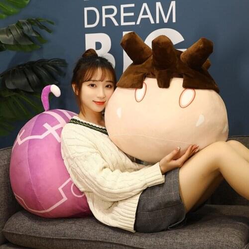 Creative Genshin Impact Project Game Peripheral Sofa Cushion Pillow Slime Kawaii Cartoon Cute Anime Manga Stuffed Plush Doll Toy