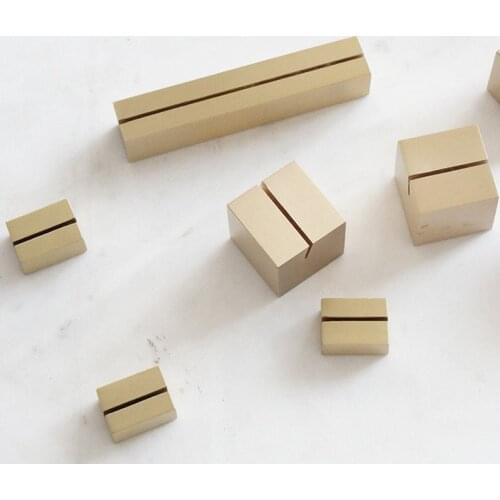 Brass stainless steel 4 size place card holder Wedding Party Name Tag Number Invitation Menu Picture Photo Clip Stands