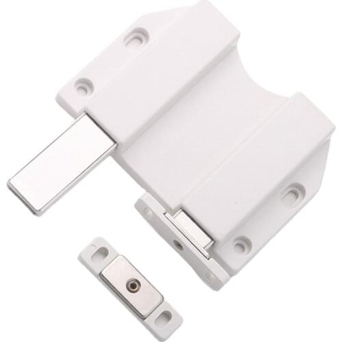 Handle-free Cabinet Door Magnetic Press Rebound Device Hidden Door Push Latch Use for Closet Cupboard Wardrobe Door