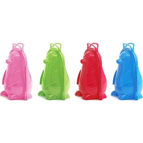 Cartoon 3D Penguin Plastic Maker Mold Kids Winter Outdoor Snow Sand Mould