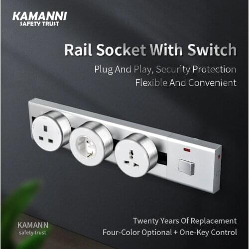 Wall socket usb power socket Free-standing desktop socket in office gray wall power hidden sockets kitchen 220 Bluetooth speaker