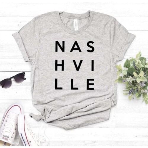 Nashville Women tshirt Cotton Casual Funny t shirt For Lady Girl Top Tee Hipster Drop Ship NA-238