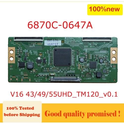 100% New 6870C-0647A V16 434955UHD_TM120_v0.1 lg tv tcon board 6870c0647a V16434955UHDTM120v01 6870c 0647a logic board good test