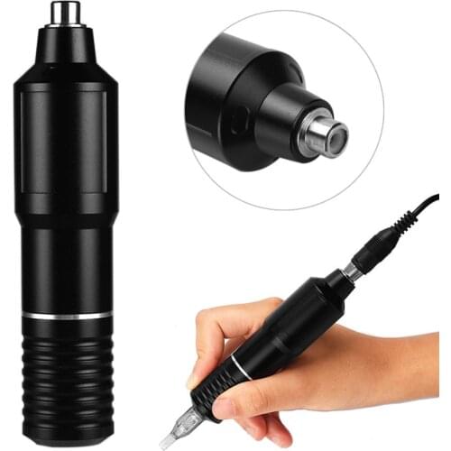 Professional Tattoo Pen Portable Tattoo Motor Cutting and Fogging Machine Rotary Coloring Gun with RCA Line Body Art Makeup Tool
