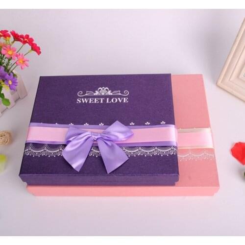 Professional Manufacturer custom logo two piece gift box china luxury black paper packaging box ---DH11960
