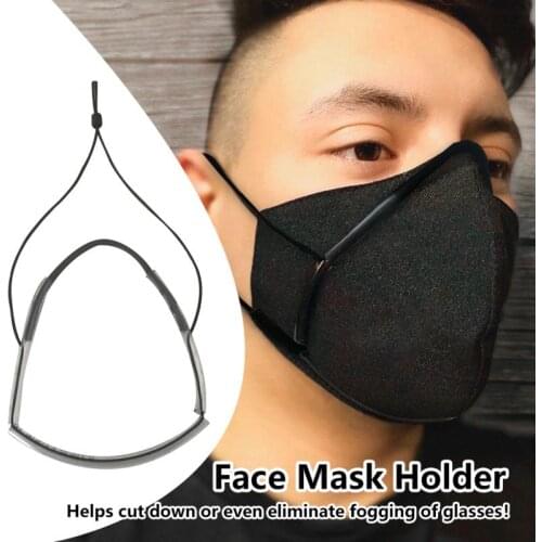 Mask Holder Adjustable Fixed Mask Holder Soft Handmade Glasses Fogging Eliminate Mask Fitter Outdoor Mask Accessories