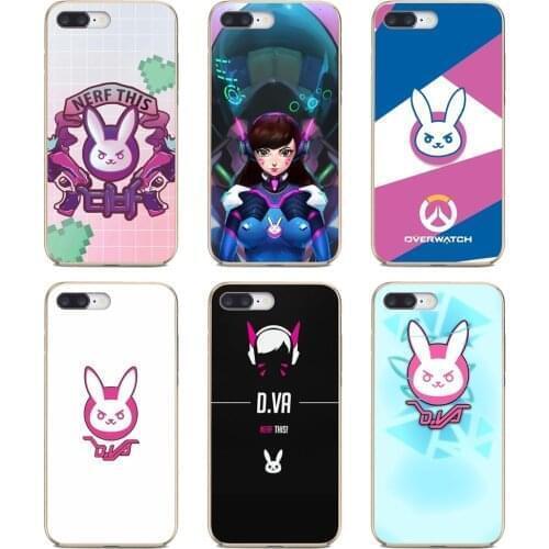 Game-overwatch-OW-D-Va For Samsung Galaxy S7 S8 S9 S10E S20 FE Note 10 20 Edge Lite Plus Ultra Silicone Skin Case