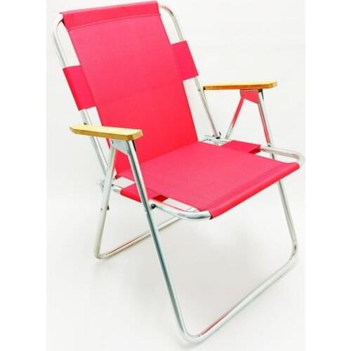 Folding Wood Arm Rests Camping Beach Garden chair