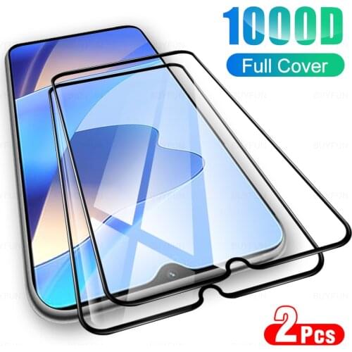 2Pcs HD Full Cover Tempered Glass For OPPO A16 2021 Phone Glas Screen Protector Glasses Film For O PPO A 16 16A CPH2269 6.52"