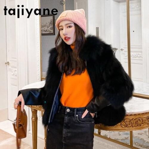Coat Fur Real Winter 2021 Women Natural Fox Fur Jackets for Woman Genuine Sheepskin Jacket Clothing Mujer Parkas TN434