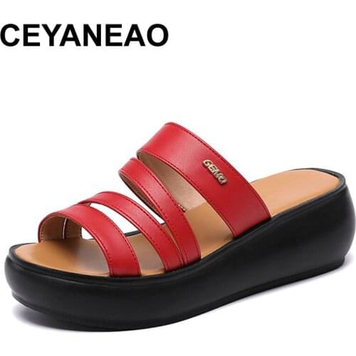 CEYANEAOMid Heel Sandals For Women Summer 2020 New Ladies Gladiator Heeled Sandals For Ladies Slingback Wedge Sandal