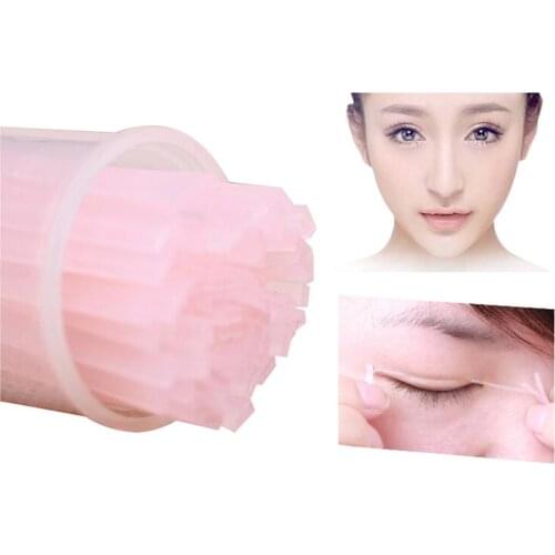 100 PCS Double Eyelid Stickers Eyelid Tape Magic Fiber Strip Invisible Beauty Eye Stickers Adhesive Natural Eye Tape Beauty Tool