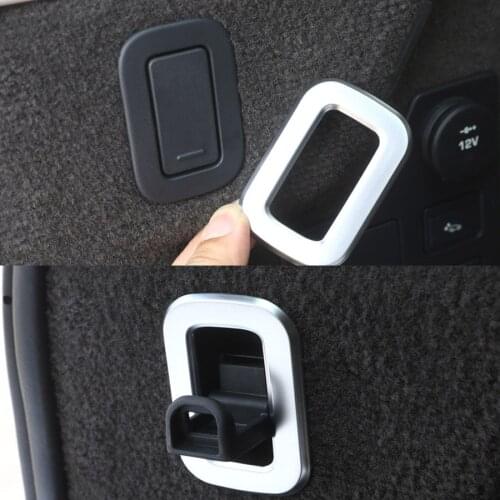 2Pcs/set Car Rear Trunk Hook Frame Trim Sticker For Land Rover Discovery 5 2017 Car-styling Covers ABS