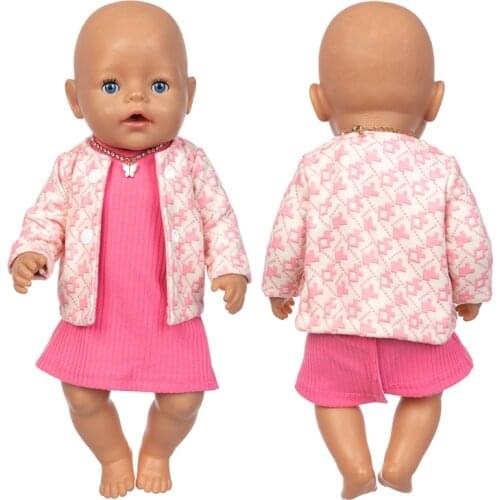 2021 New Knitted Sweater Doll Clothes Fit For 18inch/43cm born baby Doll clothes reborn Doll Accessories
