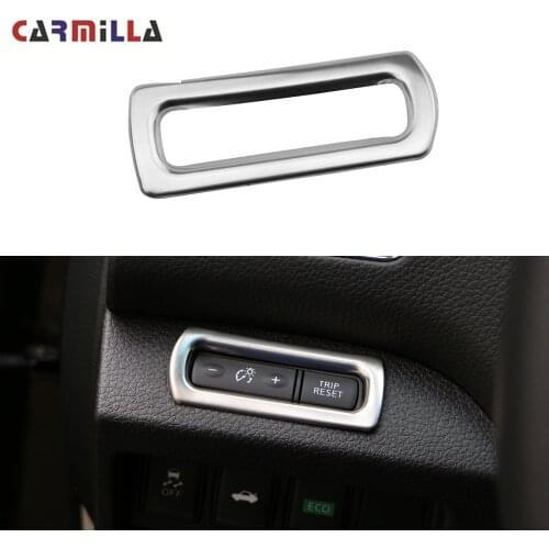 Carmilla Stainless Steel Accessories for Nissan Xtrail X-trail T32 Rogue 2013 - 2021 Car Dashboard Odometer Button Switch Trim