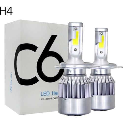 Car Head Light C6 H4 H3 H7 H11 9005 9007 HB4 H13 LED Headlight Bulbs for Ford S C Max Fiesta Mk1 2 3 4 5 7 Focus 2 3 Kuga