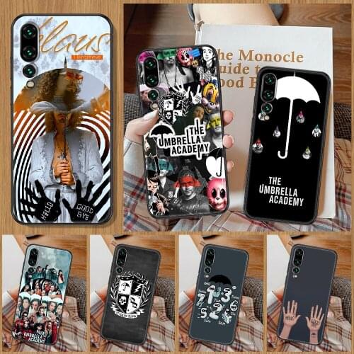 Umbrella Academy Phone Case For Huawei P Mate P10 P20 P30 P40 10 20 Smart Z Pro Lite black art bumper silicone hoesjes pretty