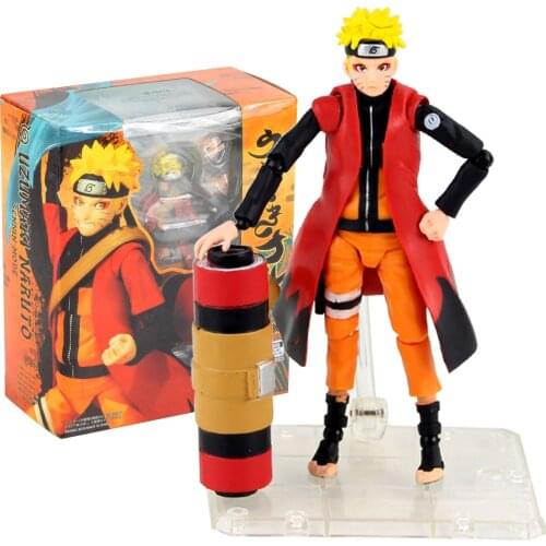 Naruto Shippuden Shf Uzumaki Rasengan Action Figures Super Movable Joints Face Change Dolls Anime Figurines Model Toys Kids Gift